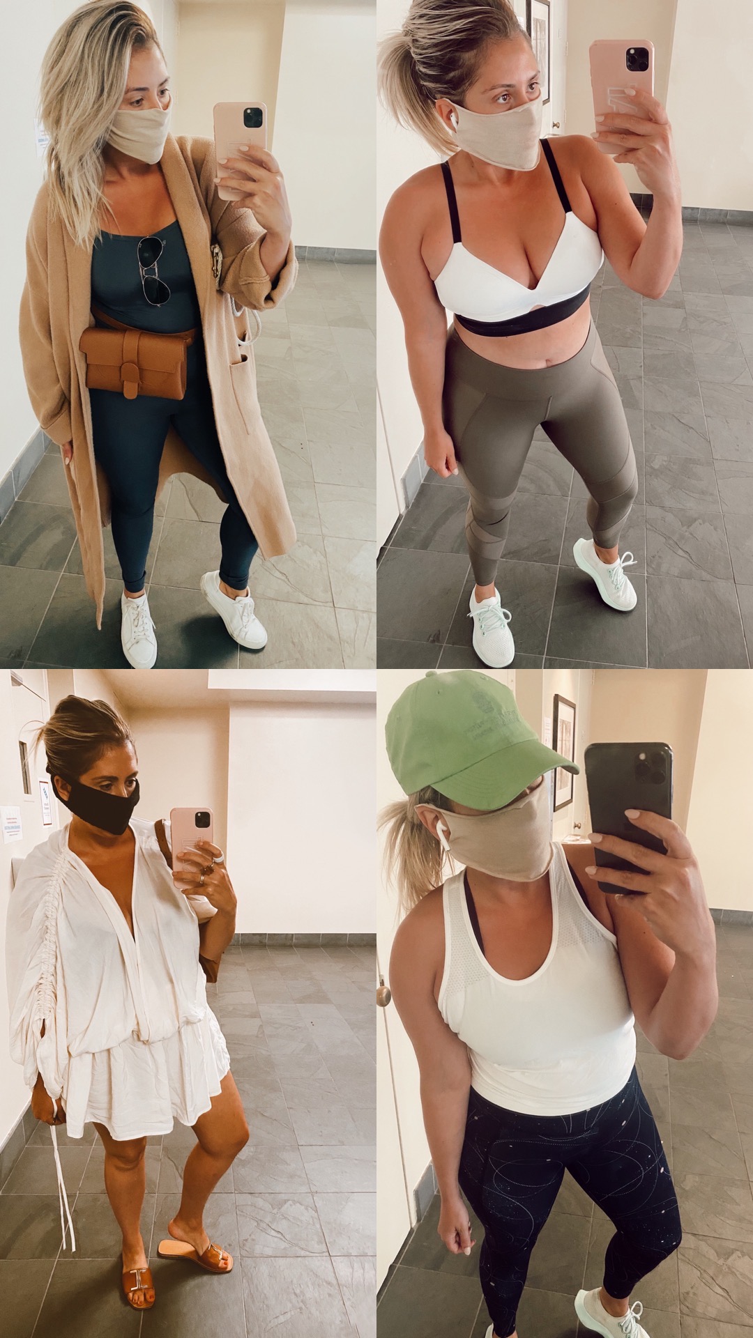 Fashion blogger KatWalkSF wearing a breathable mask for work outs 