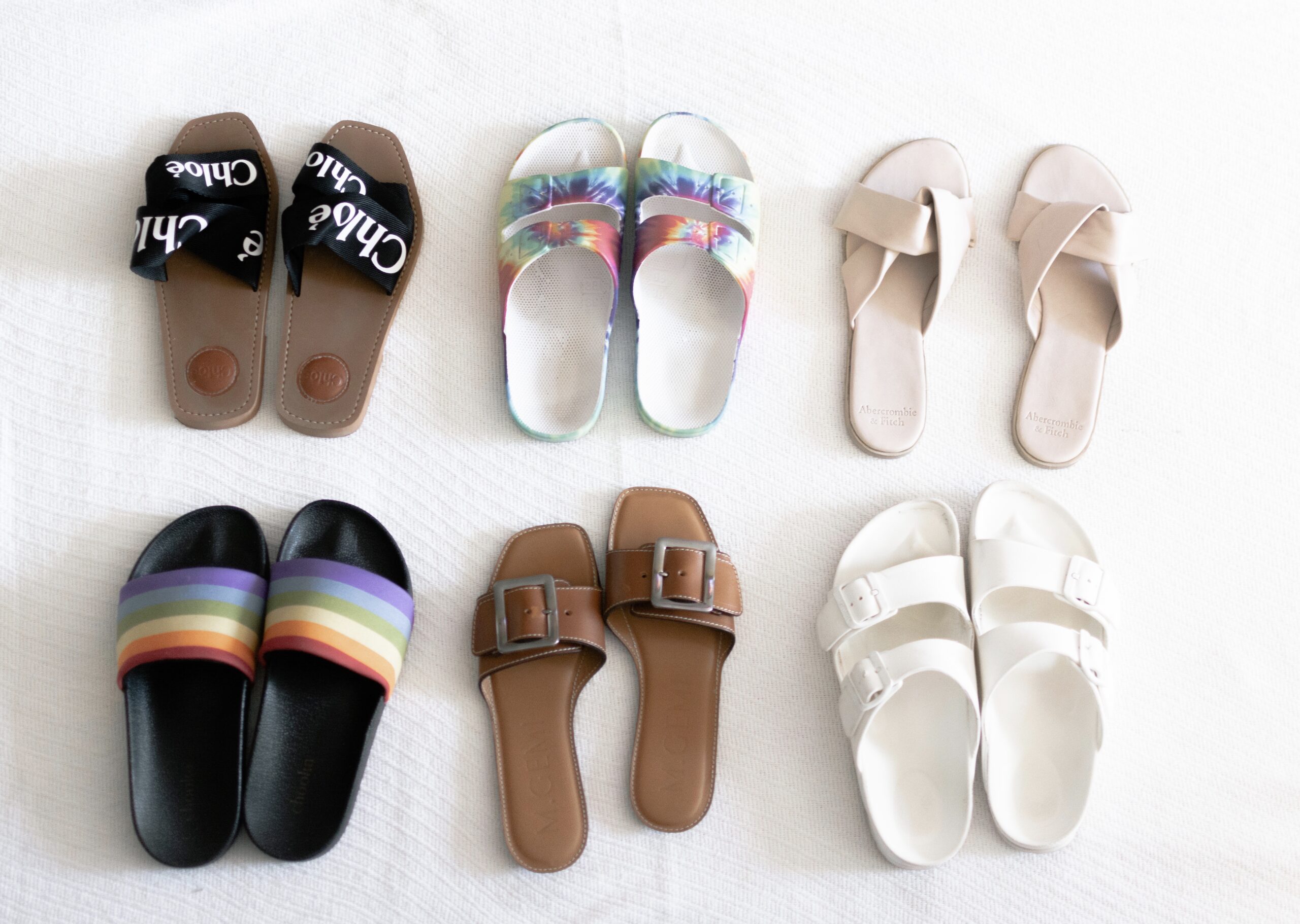 Summer Slide Sandals, Summer Slide Sandals, Birkenstock Sandals, KatWalkSF, CHloe Woody Sandals, Tie-Dye Slides, Summer Sandals, Kat Ensign
