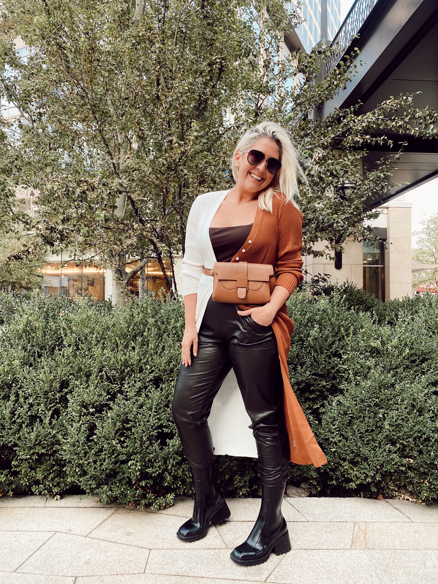 Spanx Leather-Like Jogger, Fashion blogger KatWalkSF wearing the spanx leather-like jogger at City Creek Utah, spanx leather-like jogger review, Katwalksf, chloe betty boots