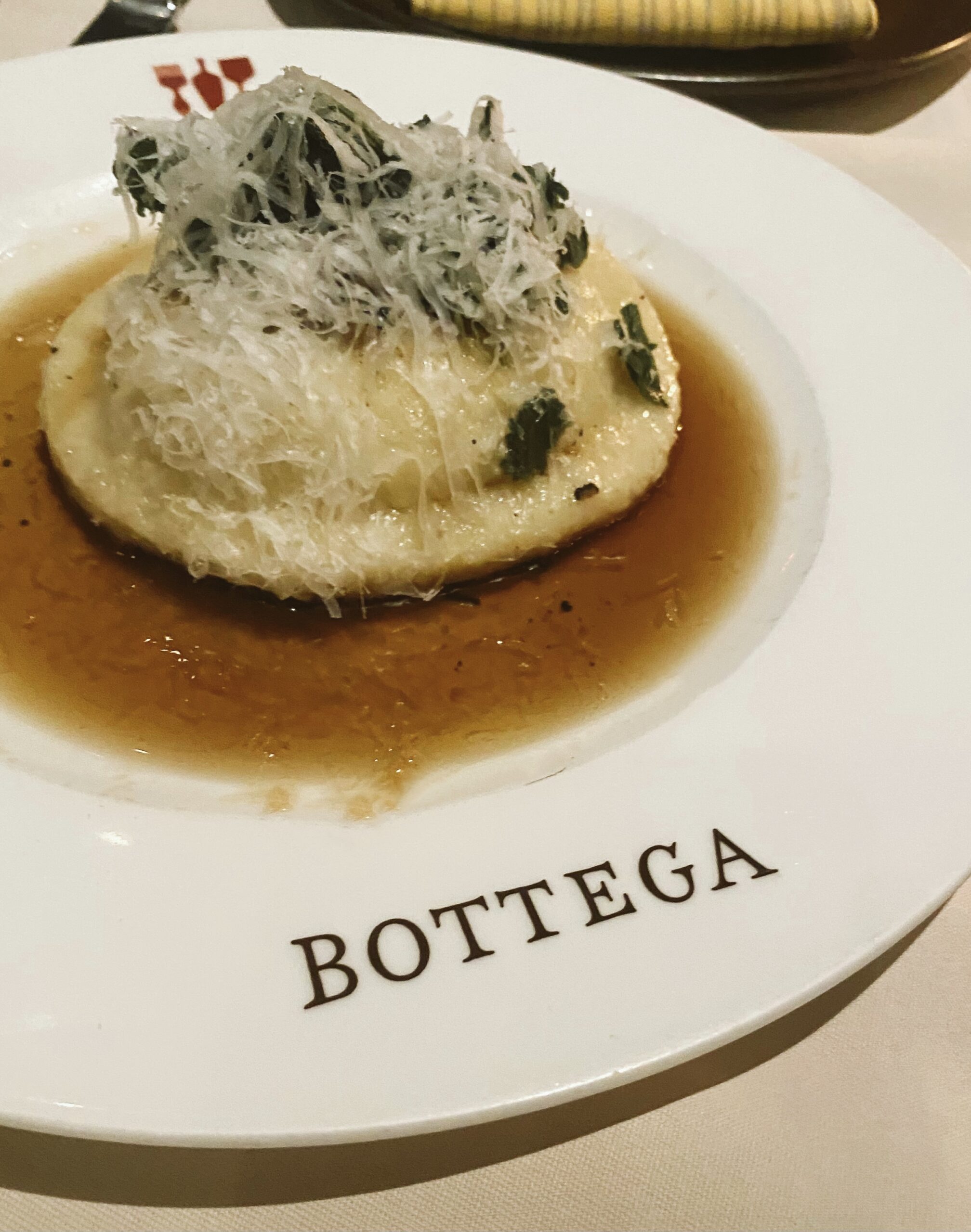 The raviolo from BOTTEGA YOUNTVILLE